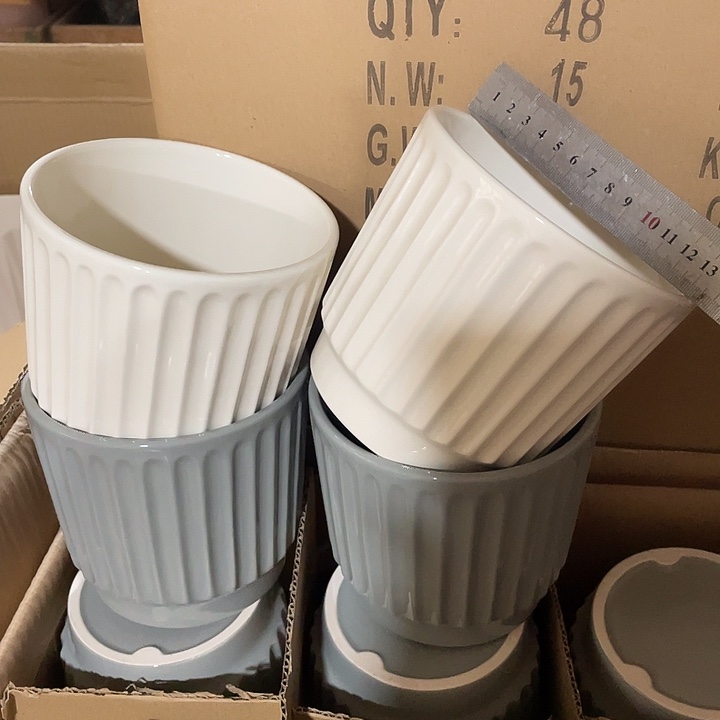 红陶陶瓷花盆满12米包邮