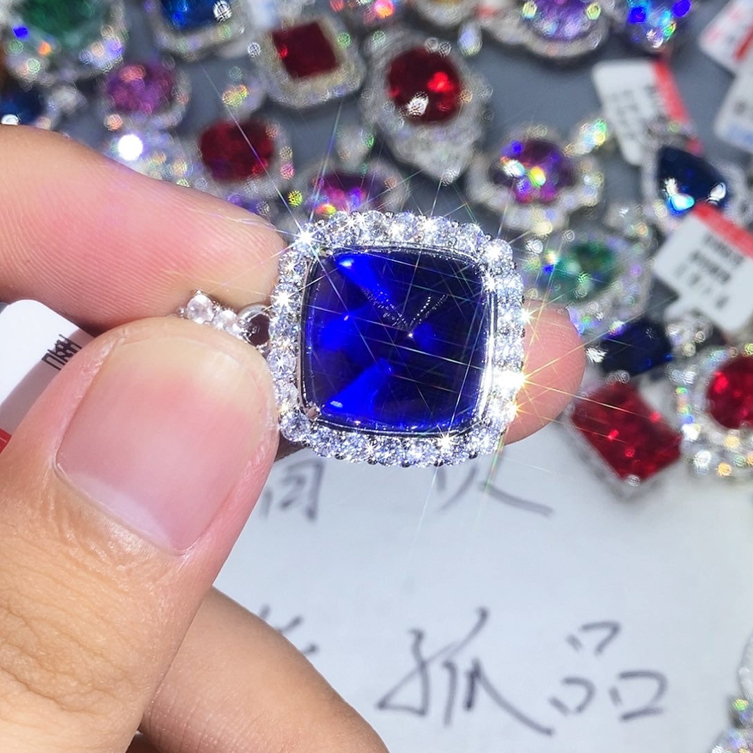 合金石英质玉戒指?***安