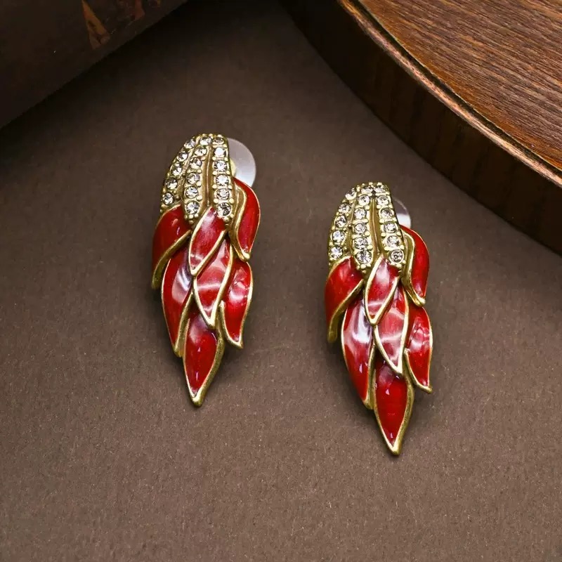 铜合金仿水晶耳饰 【3847】Emily Vintage珍藏款