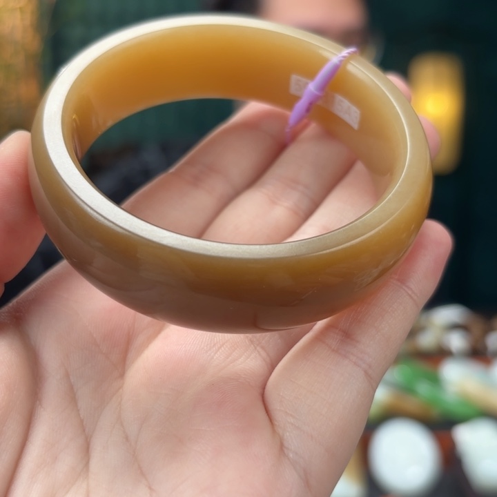 和田玉手镯59未镶嵌张****常