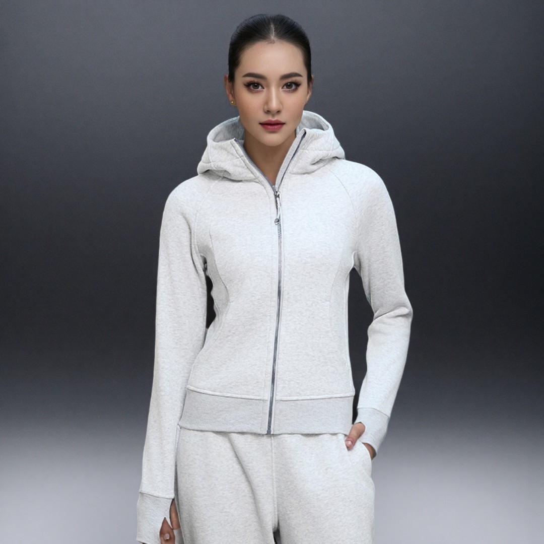 lulu露露同款秋冬季长袖修身显瘦瑜伽服加绒拉链开衫卫衣外套