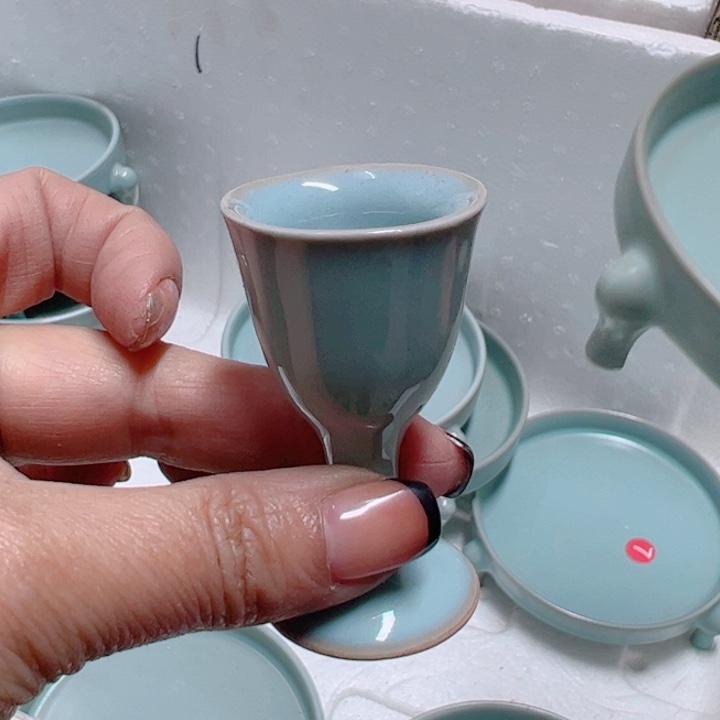 杯汝瓷原产地生产瑕品