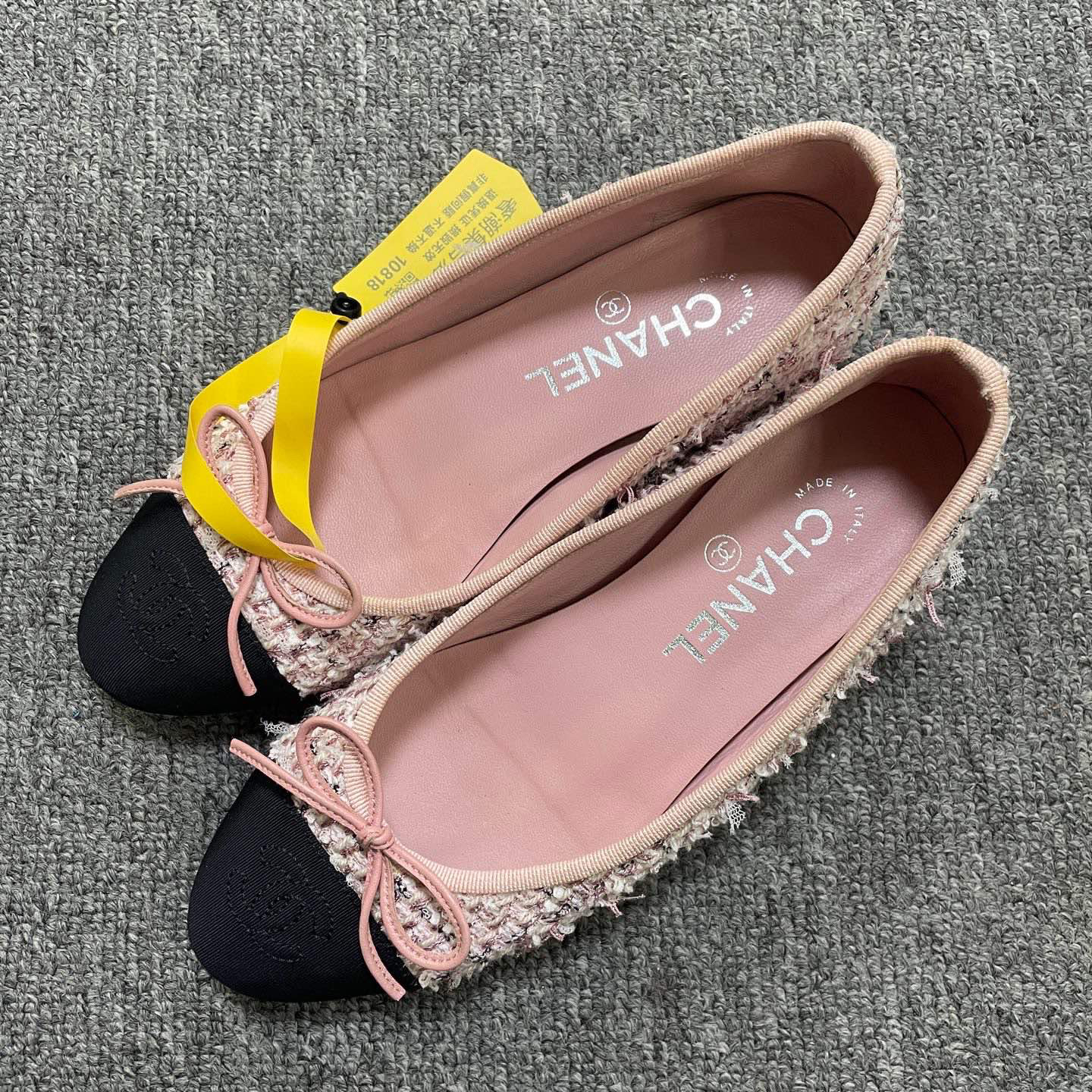 95新 Chanel/香奈儿 （有盒）24B 圆头套脚休闲单鞋  35.5码/10818