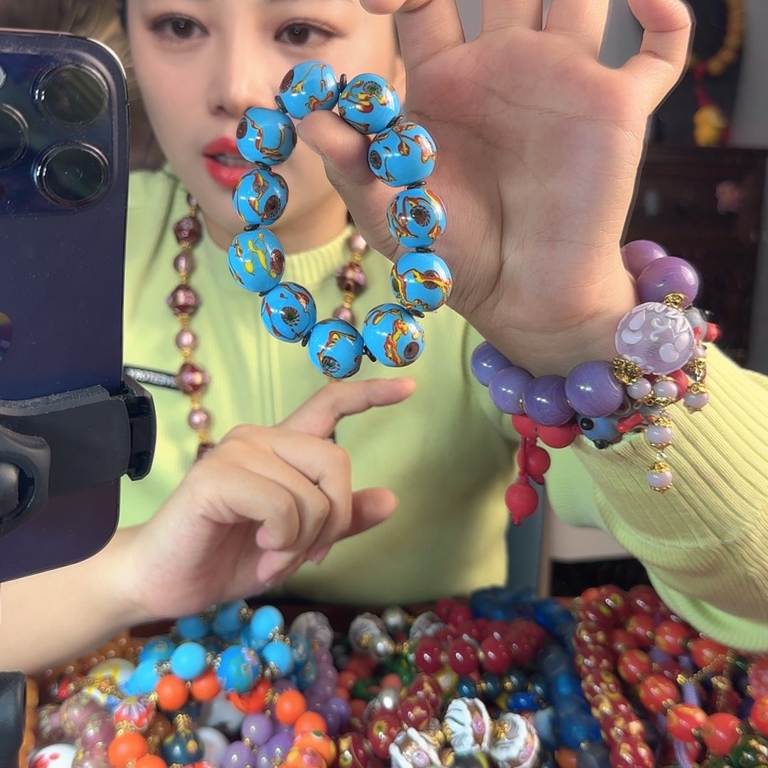 玻璃颈饰老琉璃我的是你的