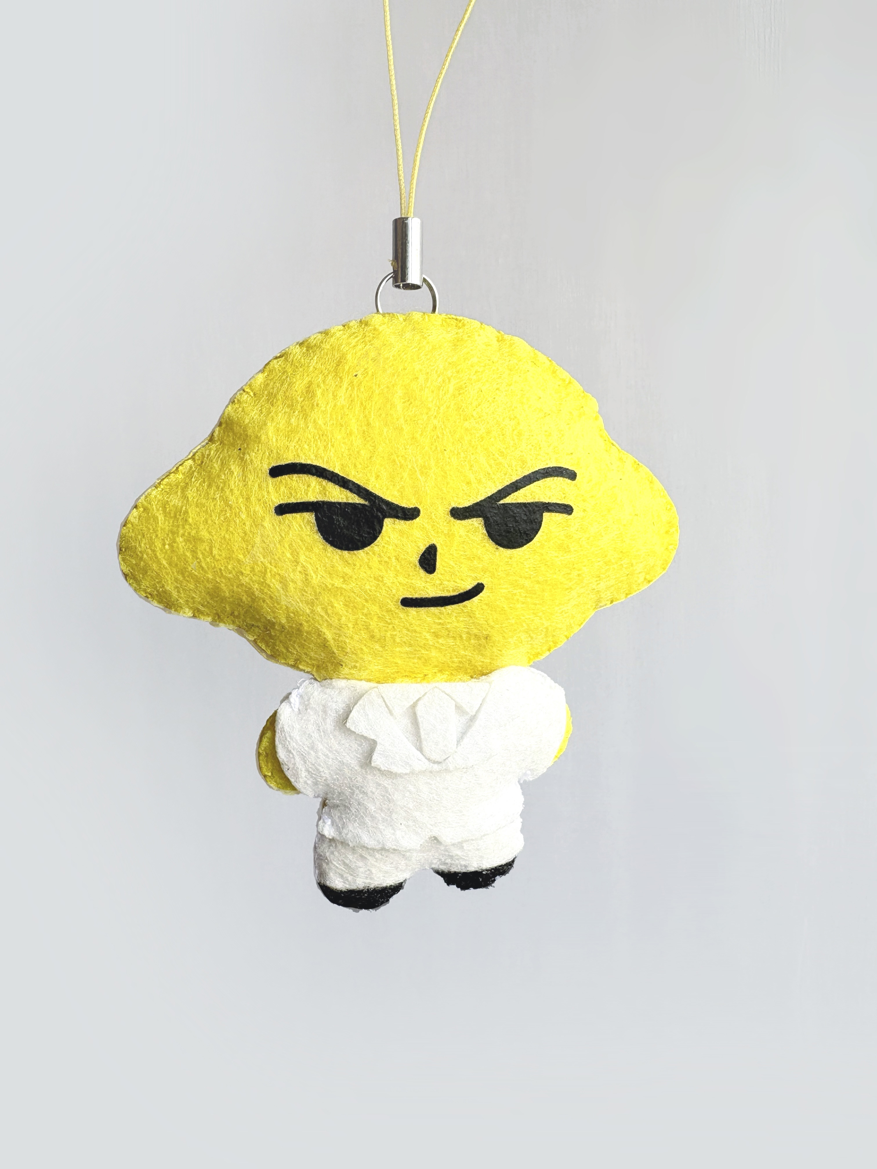 【手工】鸟恒不织布娃娃挂件柠檬菲诺