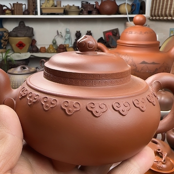 忠***茶壶清水泥原矿紫砂