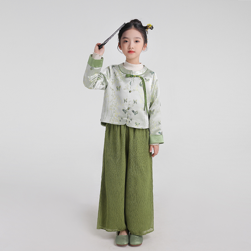 新中式女童汉服外套精致国风唐装2025春季新款节日周岁礼服儿童装