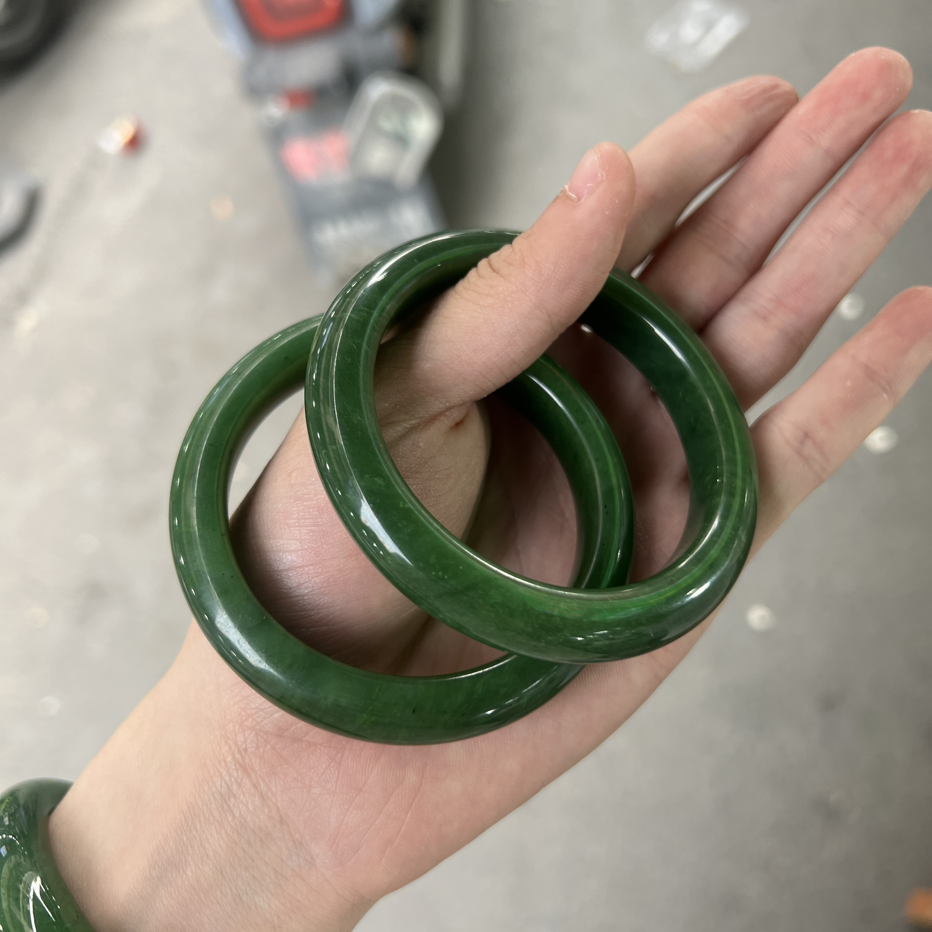 天然和田玉碧玉手镯拍一发一多样性发货