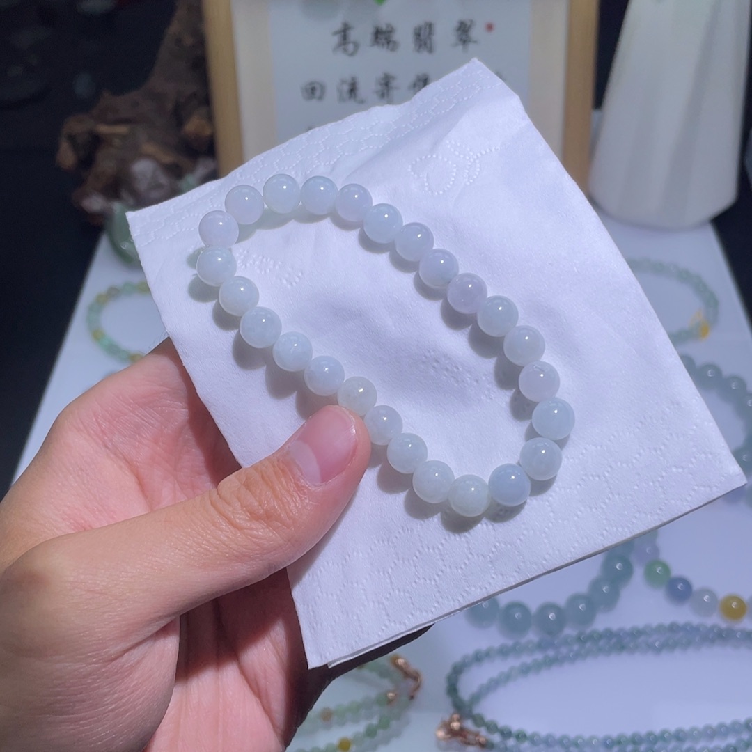 翡翠未镶嵌颈饰手串6