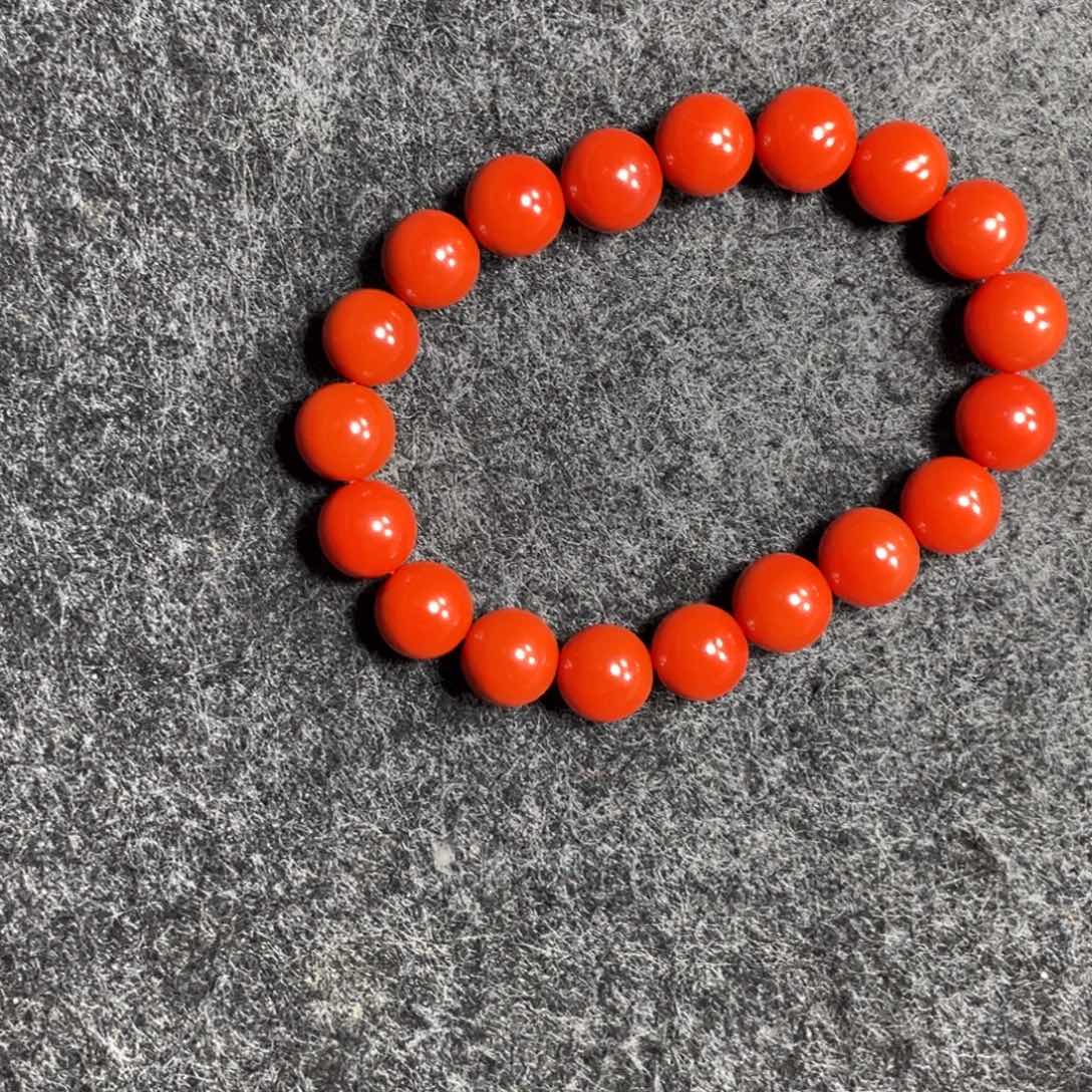 南红玛瑙未镶嵌卡10大水沟手串