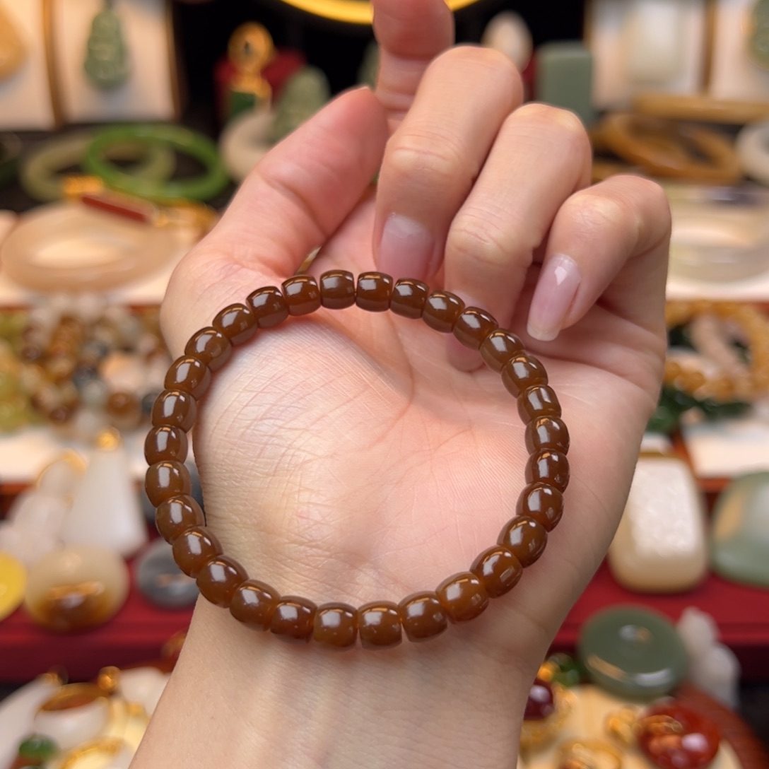 和田玉手串未镶嵌