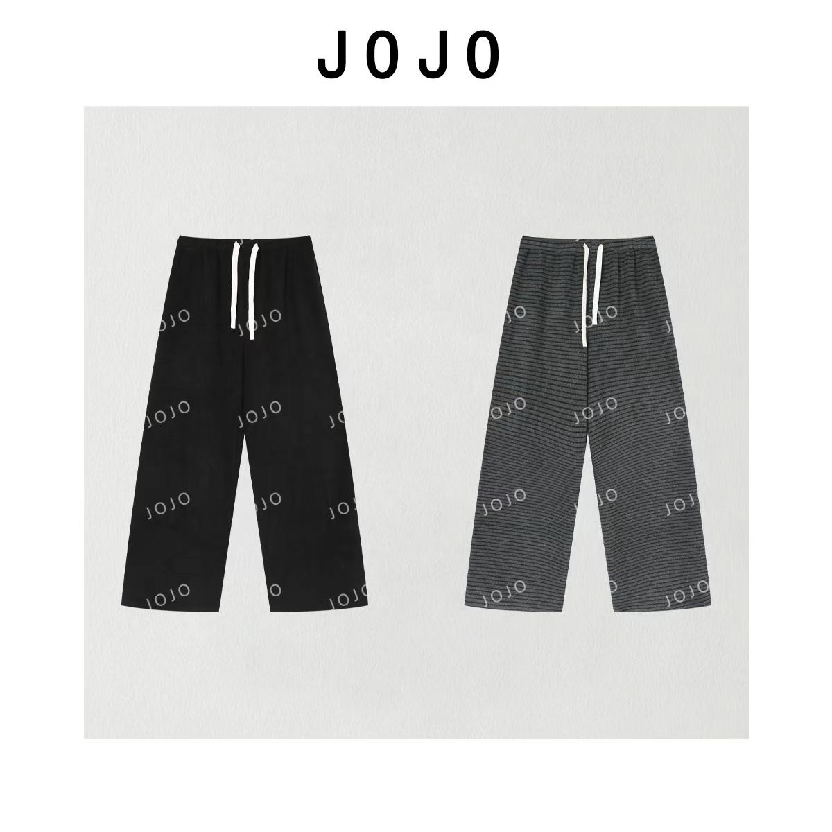 玖了个玖 2025冬款极简百搭立体剪裁加绒加厚直筒休闲裤2511C7619