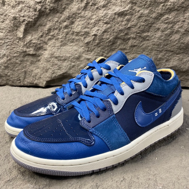 44码 AJ1 Low 低帮 蓝色 休闲鞋 二手无盒