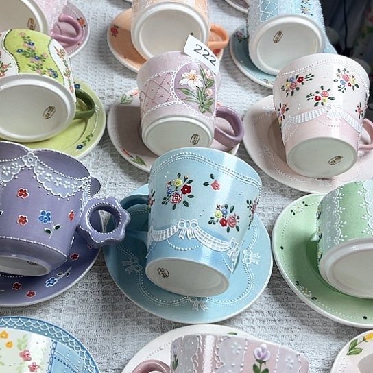 手绘高温釉下彩陶瓷