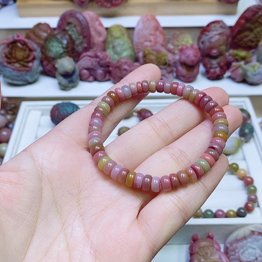 玛瑙/玉髓盐源玛瑙手链未镶嵌