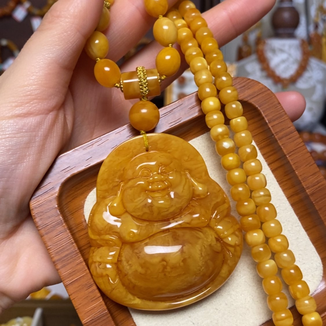 【闪购商品】蜜蜡颈饰未镶嵌项链