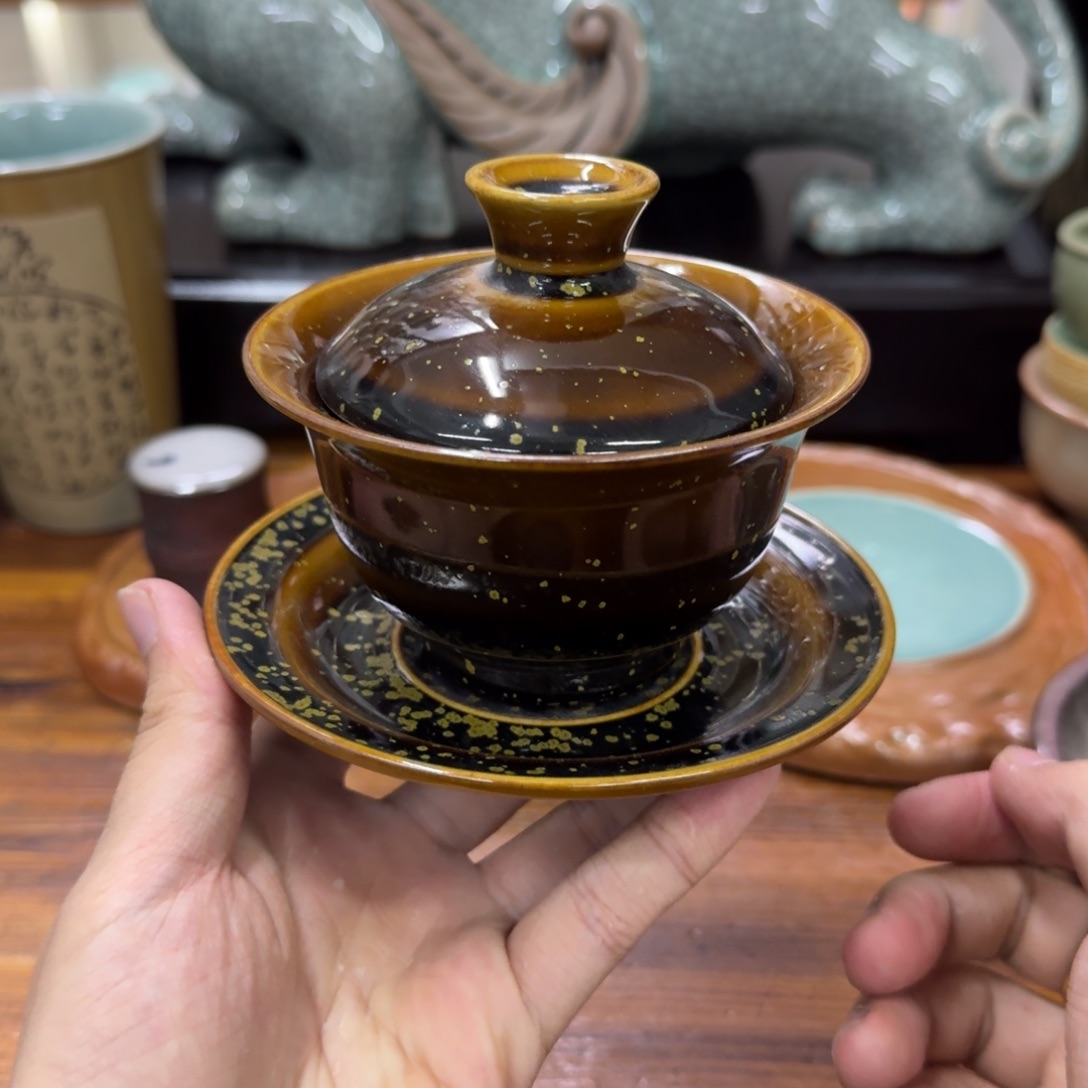 龙泉青瓷茶具微瑕7844