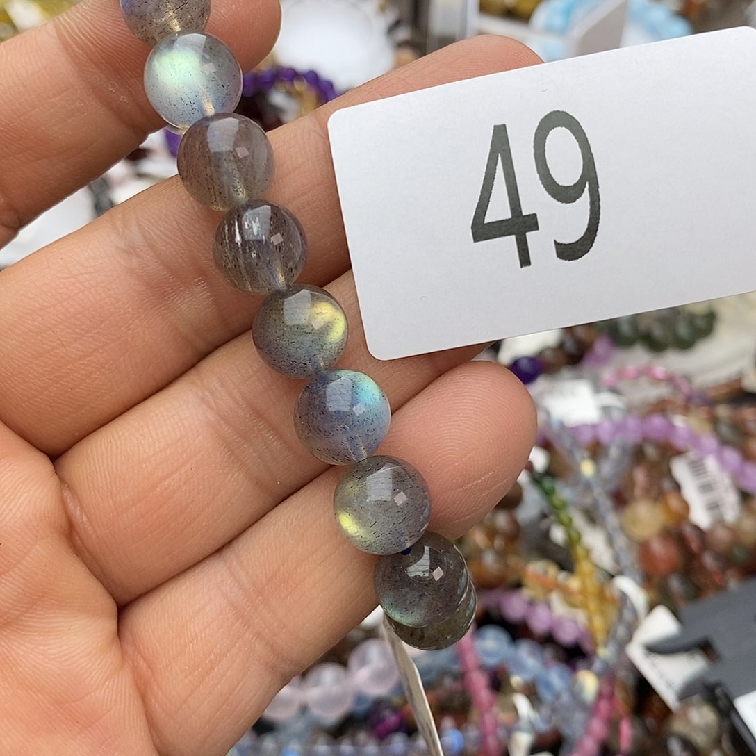 拉长石手链未镶嵌手链