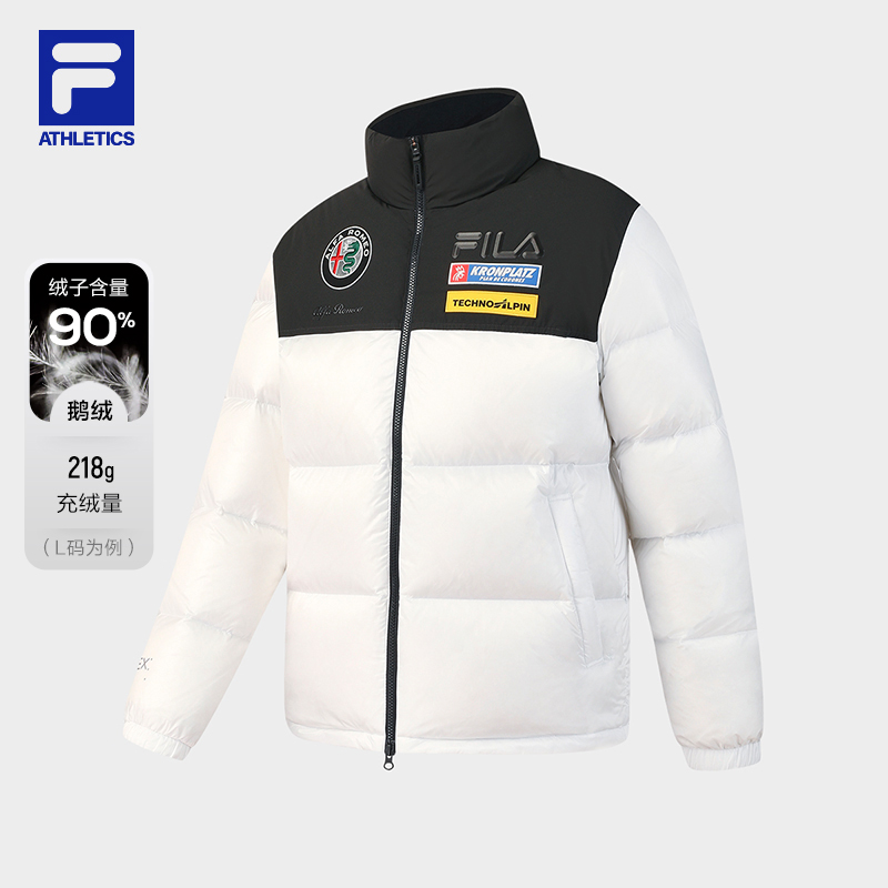 斐乐冬季男子新款【保暖御寒】短款鹅绒加厚羽绒服A11M546929F