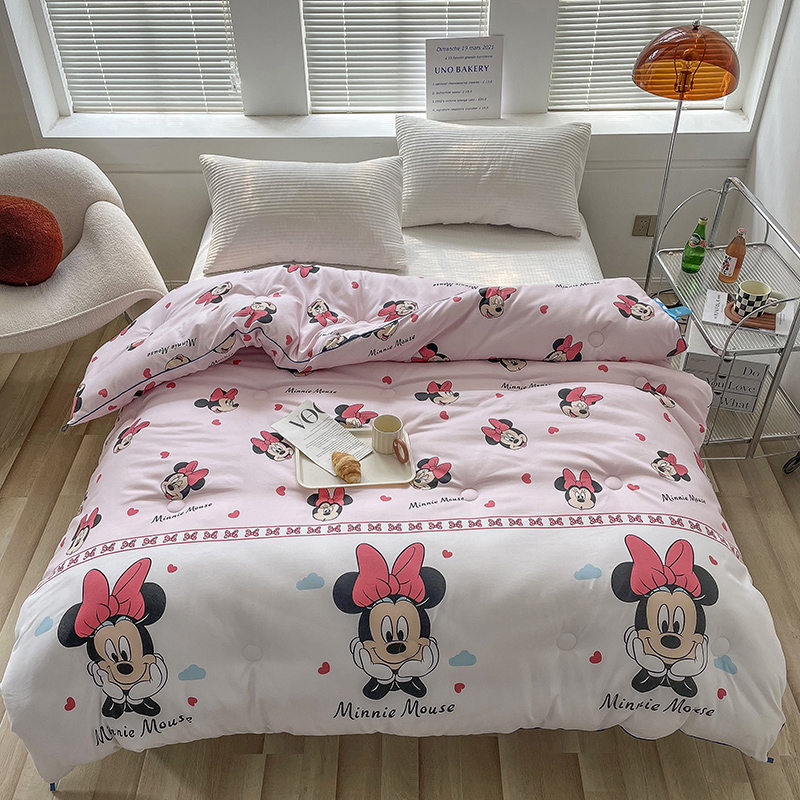 150x200cm4斤蝴蝶结米妮被子大豆纤维被芯单人春秋冬季撤柜