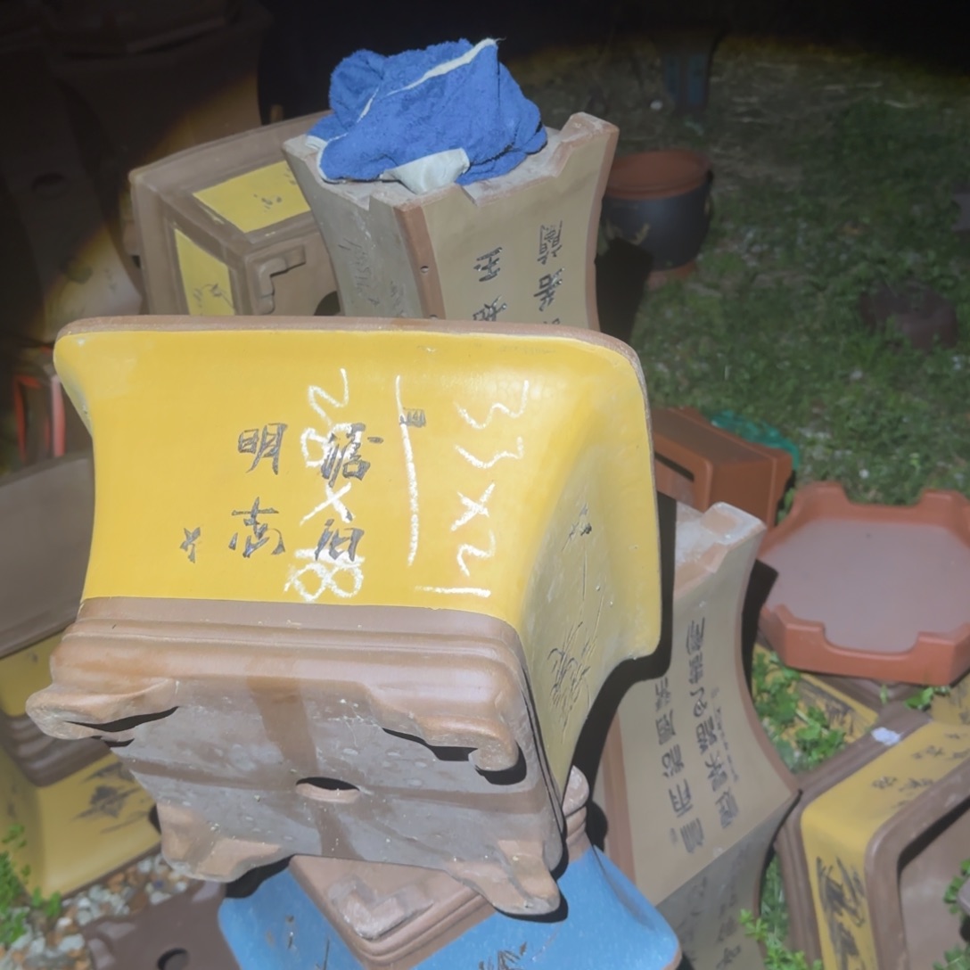 紫砂花盆花盆盆盆栽瑕疵