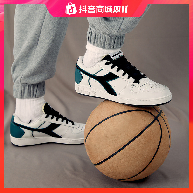 diadora/迪亚多纳男鞋女情侣小白鞋运动低帮休闲板鞋magic basket