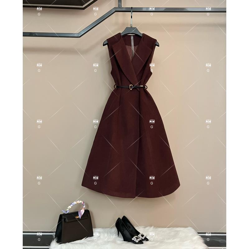 【齐】复古风显瘦默认款式连衣裙女装轻奢秋冬时尚 H-1600