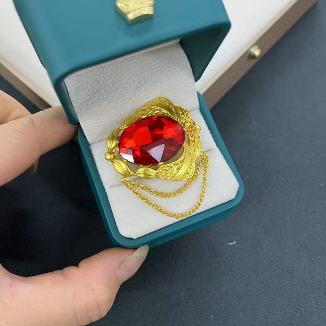 铜合金亚克力耳饰 基财商店藏式耳钉  胸针
