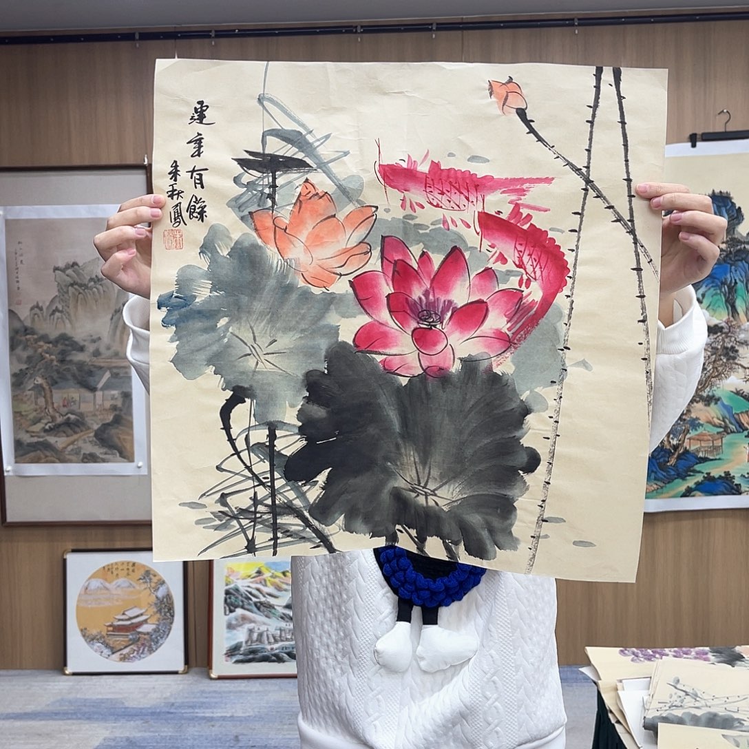 国画穿越后在太白卖字画