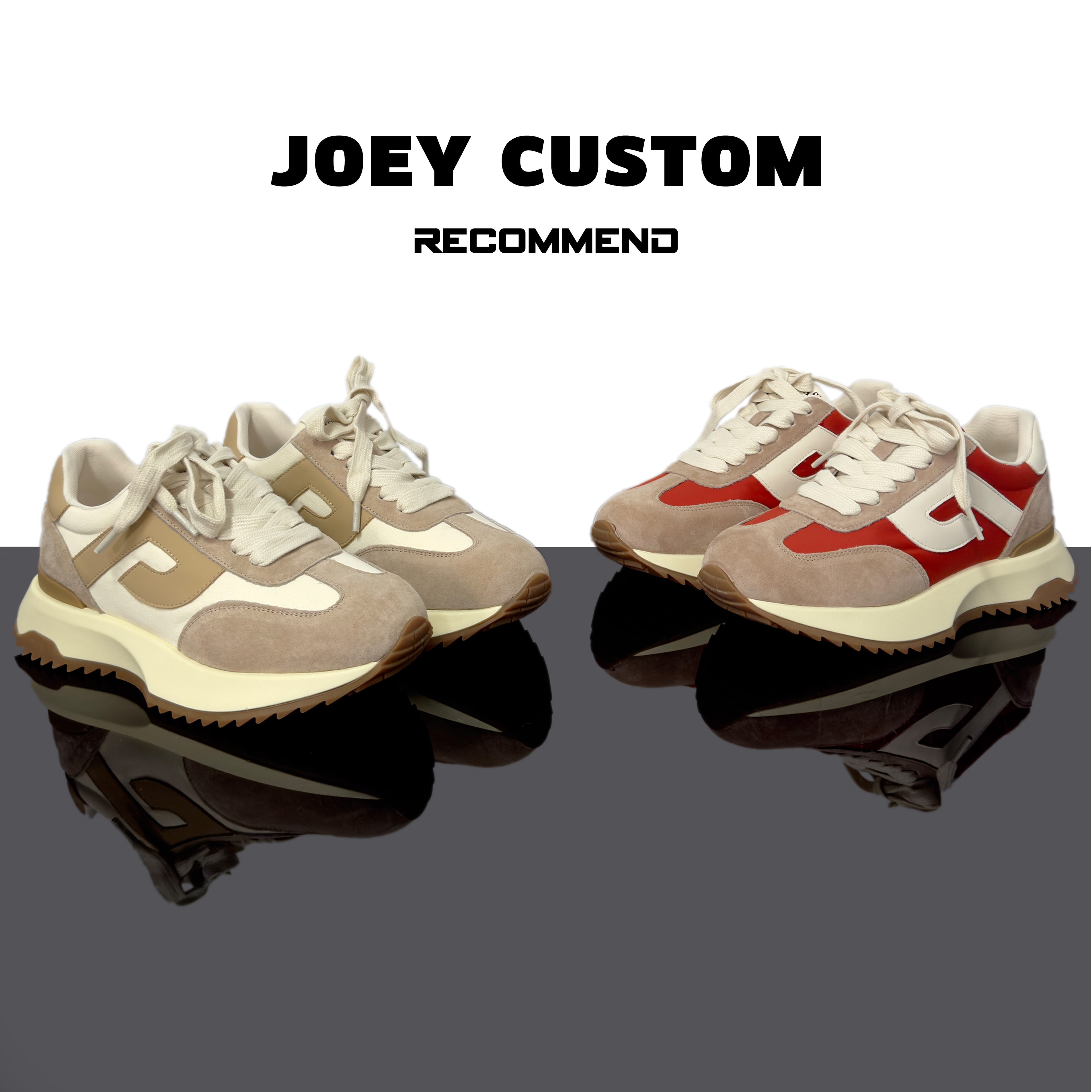 JOEY | 早春上新真皮透气拼色阿甘鞋女款舒适潮鞋 222