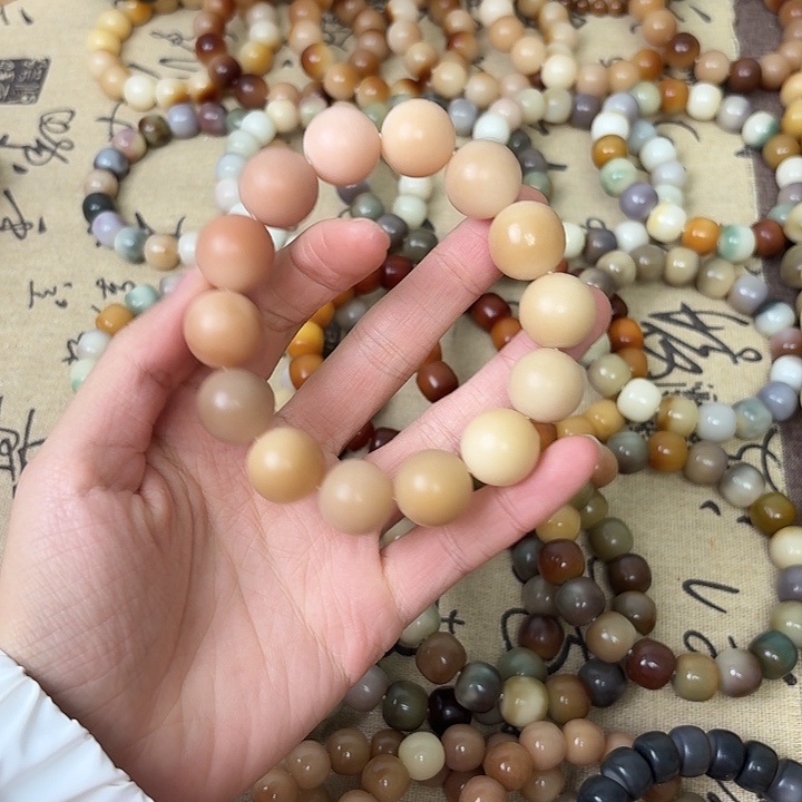 手串菩提根/象牙果卡16磨砂圆珠