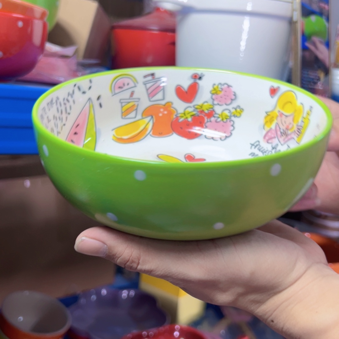 陶瓷16厘米绿色荷兰
