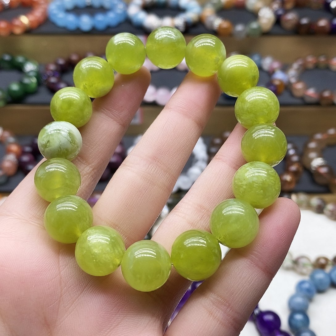 水晶手链未镶嵌青提奶盖