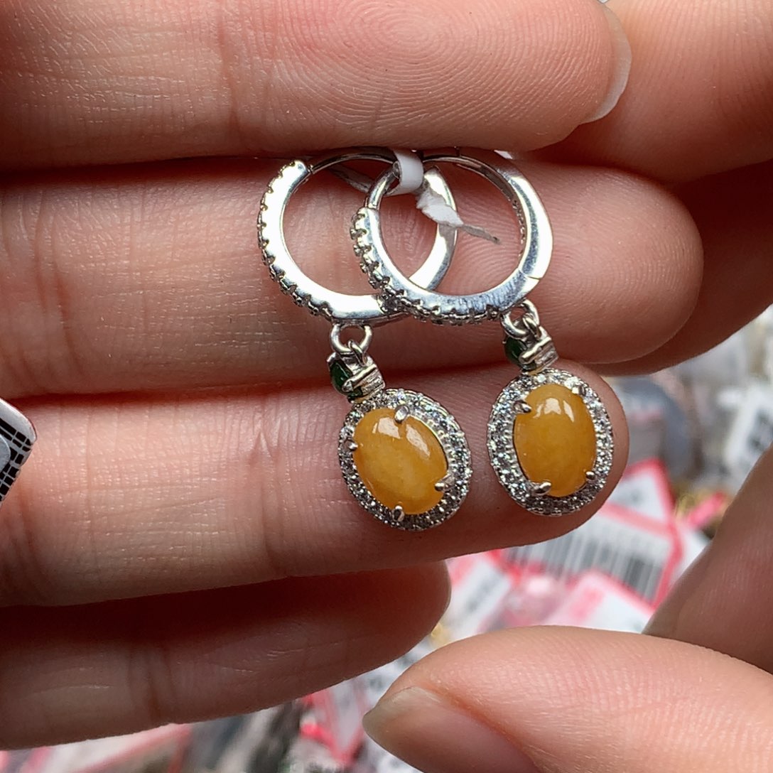 翡翠银S925镶嵌戒指天然翡翠手链