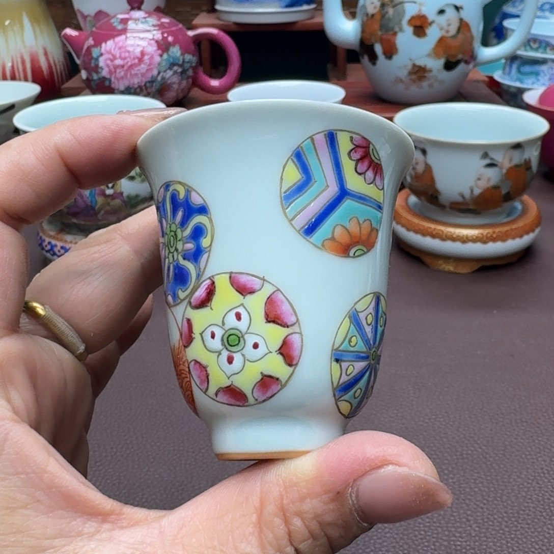 瓷片景德镇仿古手工制作精品展示