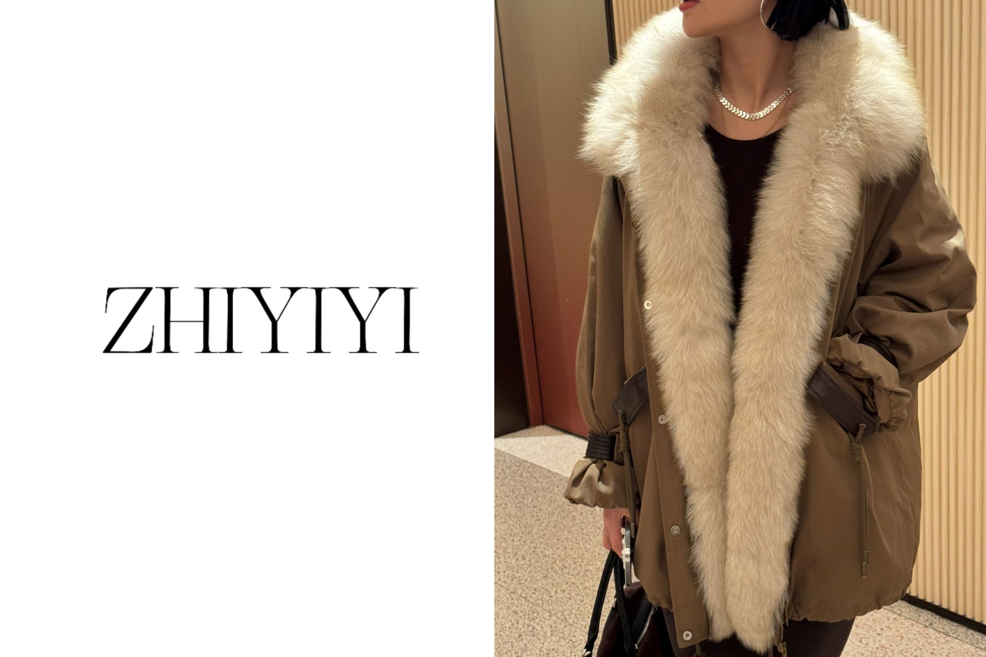 【ZHIYIYI】娟子推荐 54127款90白鹅抽绳派克羽绒服