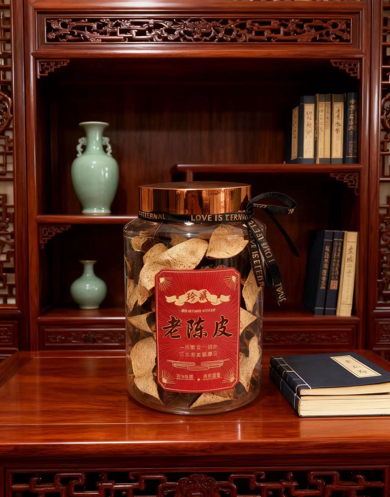 【断皮】2015新会原枝老树大红断皮十年老陈皮正宗新会陈皮零食