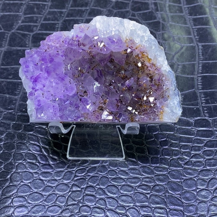 福利紫晶满钛摆件未镶嵌水晶