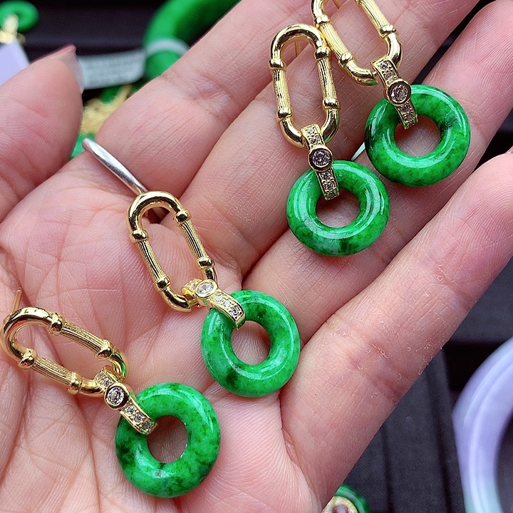 翡翠颈饰银S925镶嵌蓝***夫翡翠