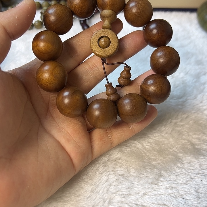 百***茶维腊木（绿檀）手串/手链金丝楠木2.0单圈