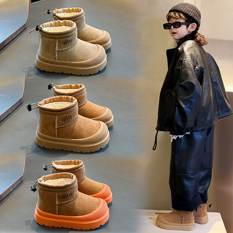 2025儿童雪地靴【加绒加厚】【超级保暖】【橡胶底】男女同款