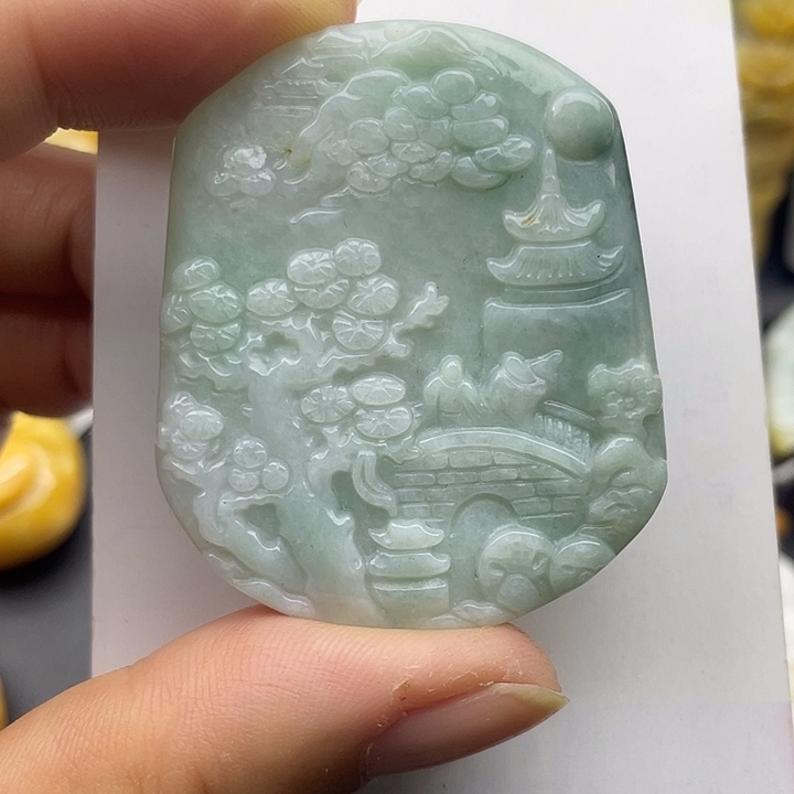 翡翠未镶嵌颈饰天然翡翠