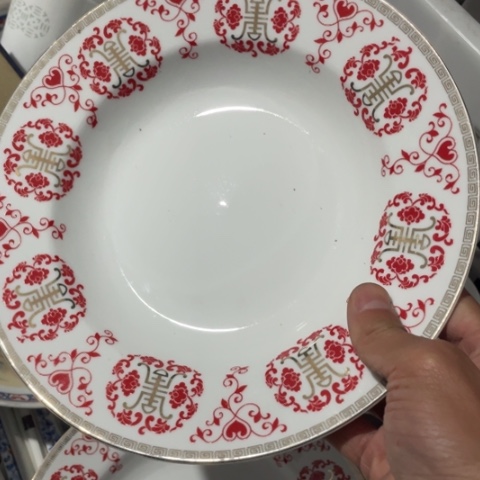 碟景德镇陶瓷9英寸深盘高岭土