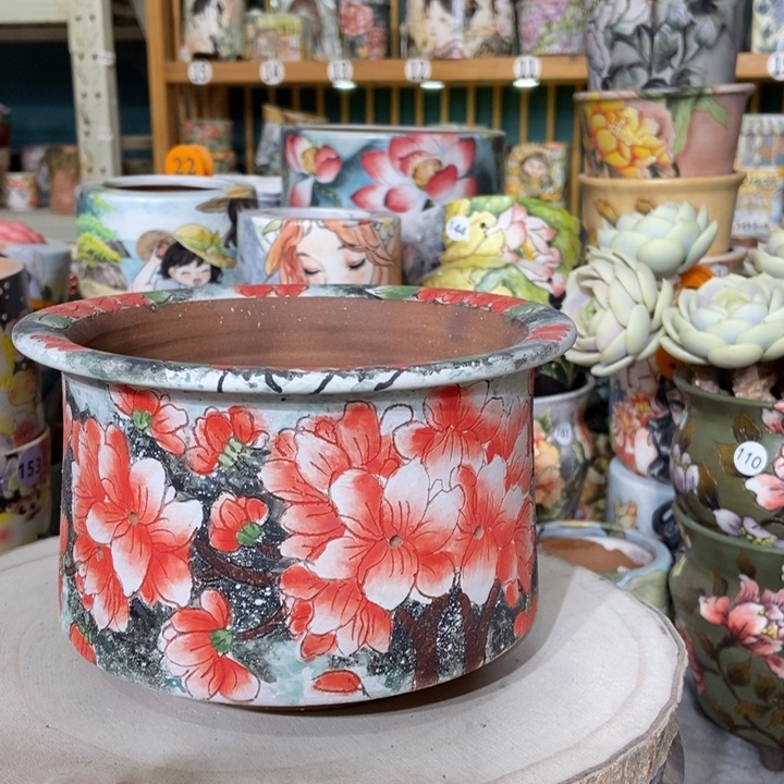 红陶景德镇艺术手绘作品