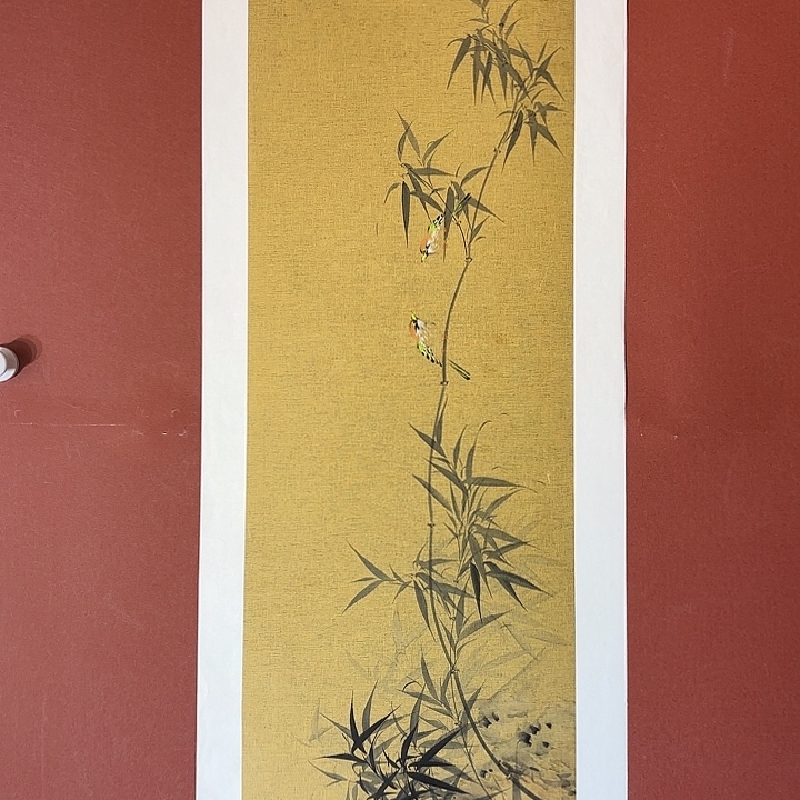 国画听兰老师花鸟