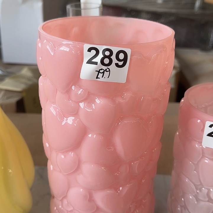 13*30粉色爱心花瓶福利款花瓶