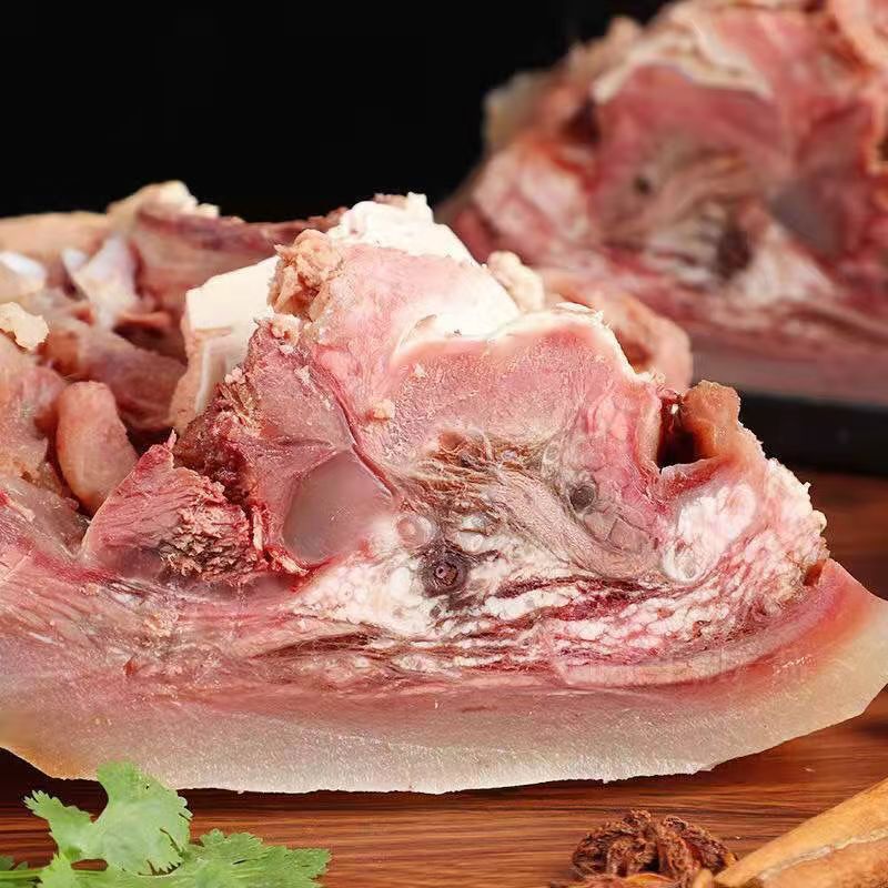 【5斤装】原味黄牛牛头肉（白煮牛脸肉）美味 （炒、烧、卤、炖）