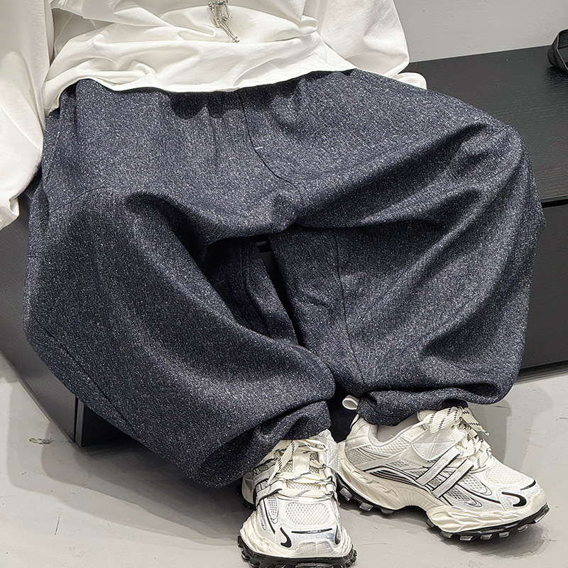 男童牛仔裤春秋款2025新款儿童秋装休闲裤子男孩秋季宽松潮酷痞帅