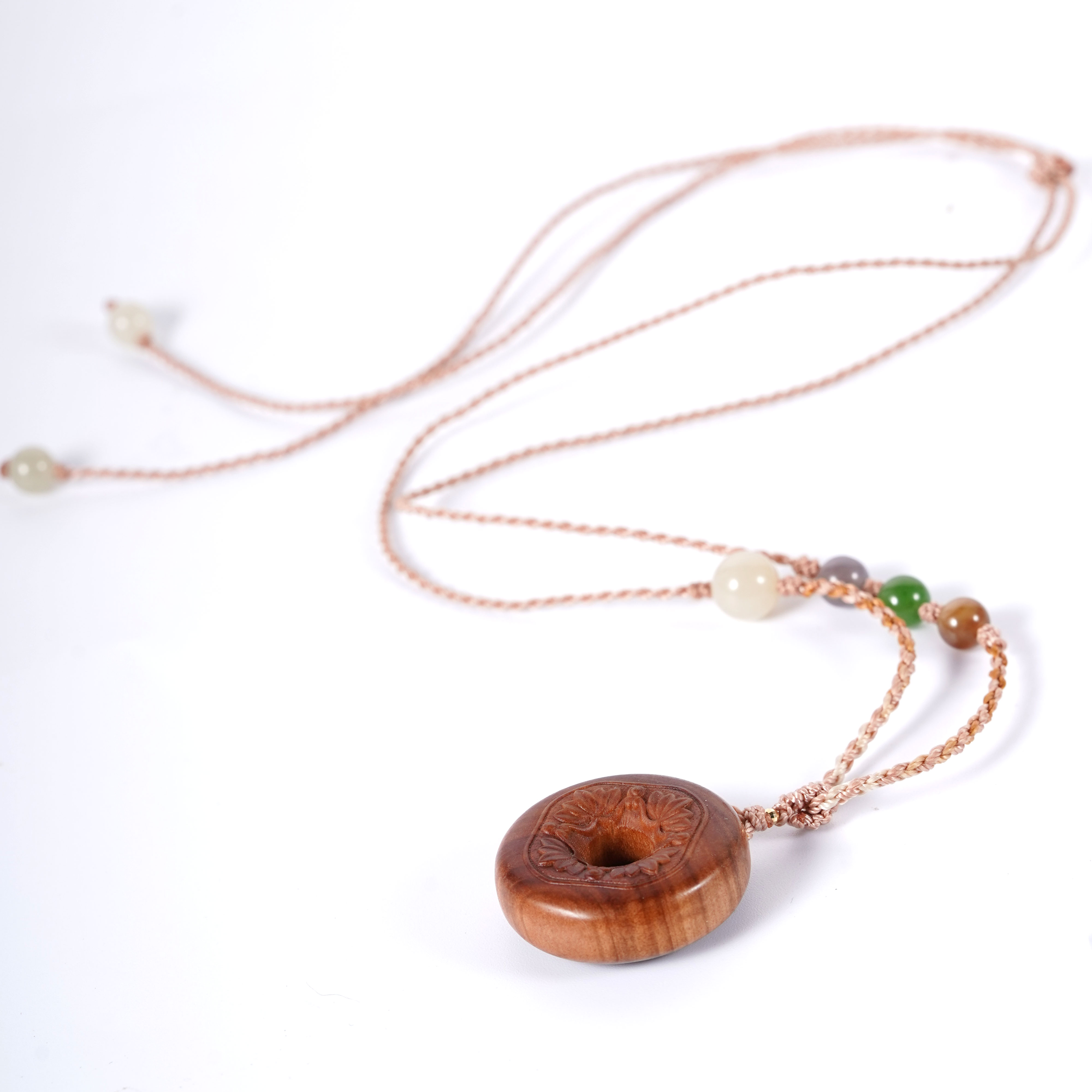 【珊木居】TX360MD 印度迈索尔老山檀香10*27平安扣设计款吊坠