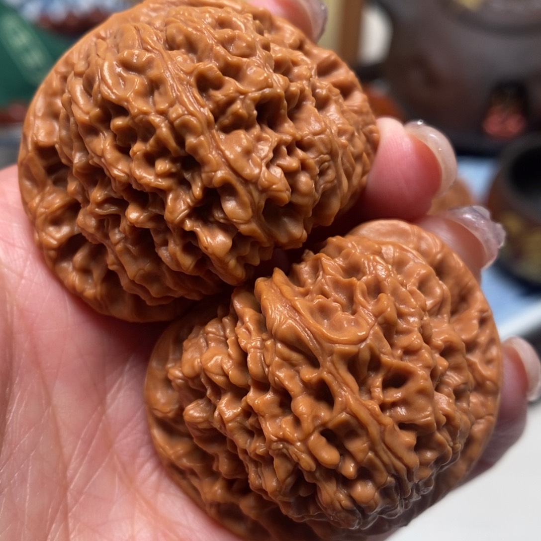 文玩核桃把件46尺寸南江石